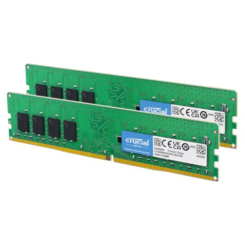 Crucial RAM 16GB (2x8GB) DDR4 3200MHz CL22 (2933MHz oder 2666MHz) Desktop Arbeitsspeicher Kit CT2K8G4DFRA32A
