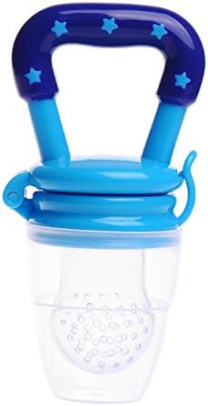 New Baby Kids Nipple Fresh Food Milk Nibbler Feeder Feeding Nipple Safe Baby Supplies Nipple Teat Pacifier Teether Soother Blue M
