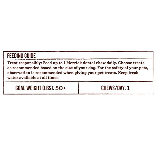 MERRICK FRESH KISSES NATURAL DENTAL CHEWS, TOOTHBRUSH SHAPE TREAT INFUSED WITH REAL MINT, FOR LARGE DOGS – 22 CT. BOX