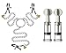 Nipple Clamps Chains with Bells and Nipple Correction Cups Nipplesuckers Nipple clips Set