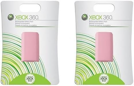 Xbox 360 Rechargeable Controller Battery Pack Pink 2 Pack
