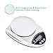 WELLAND Multifunction Kitchen Scale | Digital Food Scale 11lb/5kg | Food Grade 304 Stainless Steel | 1 Lithium Battery Included