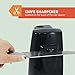 Elite Cuisine ERH-6101 Deluxe Extra Tall Electric Can Opener with Knife and Scissor Sharpener, Magnetic Latch, Black