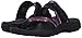 Skechers Women's Reggae Brush Strokes Flip Flop, Black/Purple, 8 M US