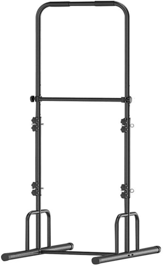 BHDYHM Pull Up Station Power Tower 300 lbs Dip Chin Up Adjustable Height with Strips for Home Pro Gym