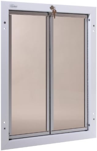 PlexiDor Performance Pet Doors X-Large White Door Mount by PlexiDor Performance Pet Doors
