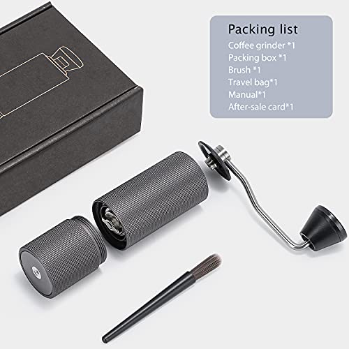 Moongiantgo Macinacaffè Manuale, Ruvidezza della Bava Conica in Acciaio Inossidabile Regolabile, Capacità 25g, Spazio… - immagine 8