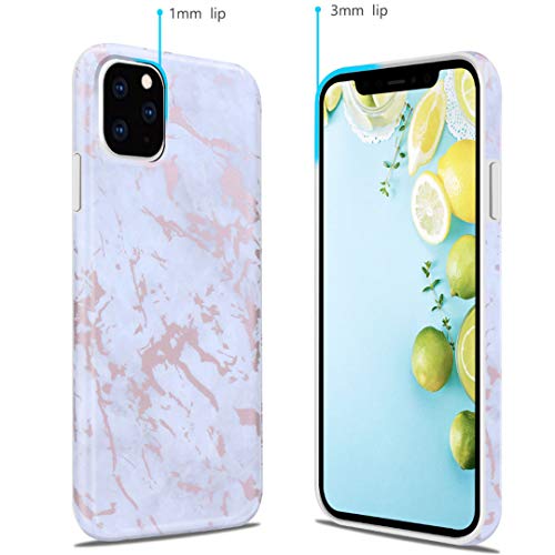 iPhone 11 Pro 2019 5.8 Case, Ranyi Gold Stamping Marble Pattern [Support Wireless Charging] Shock Absorbing Flexible Resilient TPU Rubber/Silicone Case for Apple 2019 5.8 Inch iPhone 11 Pro (4) - Thumbnail 6
