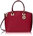 Anne Klein New Recruits Large Dome Satchel Bag, Ruby, One Size