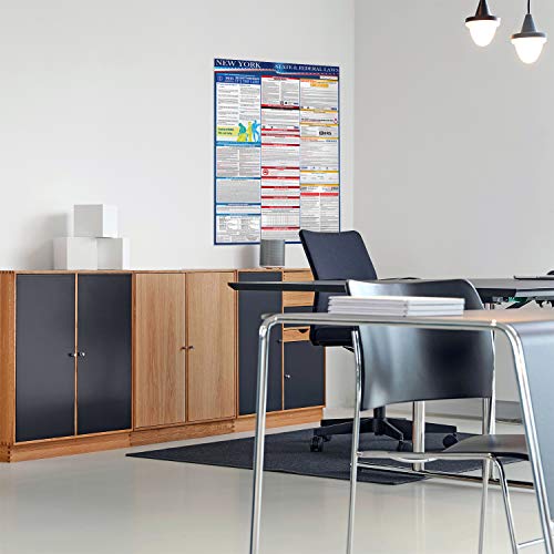 2019 (New) New York State and Federal Labor Laws Poster - OSHA Workplace Compliant 24" x 36" - All in One Required Posting - UV Coated - Thumbnail 5