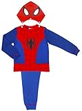 Marvel Spiderman Boys Pyjamas with Detachable Hood - 2-8 Years