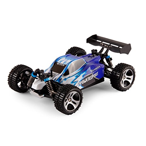 Coche RC Radiocontrol Teledirigido Todoterreno Alta Velocidad hasta 45km/h (Azul)