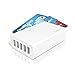 AXGIO Multi USB Charger PowerEdge5 Charging Station for iPhone, iPad, Samsung and Tablet - White