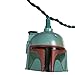STAR WARS Kurt Adler 10-Light Boba Fett Helmet Light Set