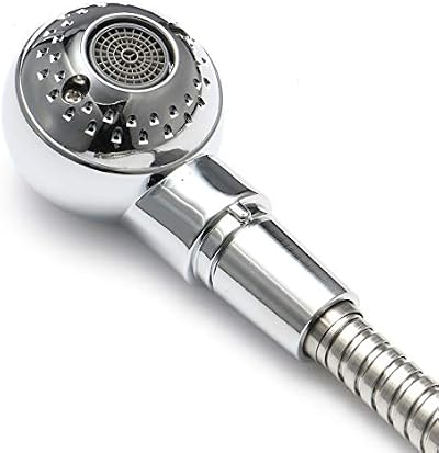 Hairstore Shower Head Spray Sprayer with Two Water Flow Modes Chrome 2M Hose