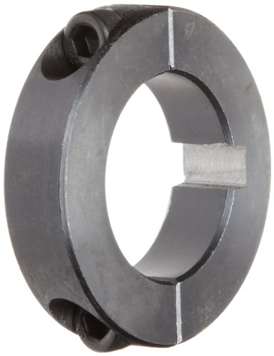 UPC 044861005422, Climax Metal 2C-125-KW Two-Piece Clamping Collar, With Keyway, Black Oxide Plating, Steel, 1-1/4&quot; Bore, 2-1/16&quot; OD, 1/2&quot; Width