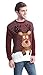 Daisysboutique Men's Holiday Reindeer Snowman Santa Snowflakes Sweater (Large, Reindeer)