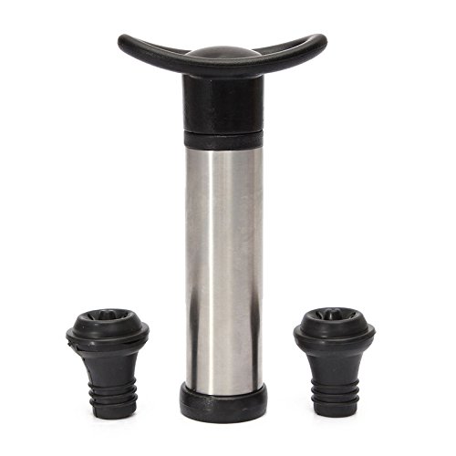 HOBULL Wine Saver Vacuum Pump Preserver Bottle Stoppers With 2 Bottle Stopper Bar Supplies