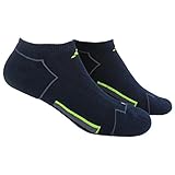 adidas Men's ClimaCool II 2-Pack No Show Socks, Collegiate Navy/Onix/Solar Yellow, Large