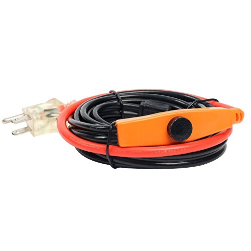 9milelake Cold Weather Pipe and Valve Heating Cable with Built-in Thermostat - 3 Feet - Thumbnail 7