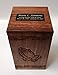 NWA Hand Carved Praying Hands Wooden Adult Size Human Funeral Cremation Urn with Engraving