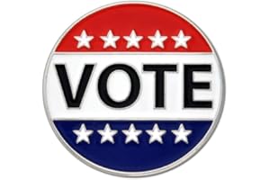 PinMart Vote Patriotic Political Election American Flag Enamel Lapel Pin