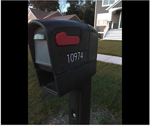 4 Custom+Reflective+Mailbox+Numbers+Decals