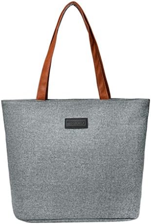 Alixyz Canvas Tote Bag for Women School Work Travel and Shopping Laptop Bag