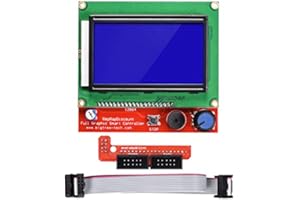 HiLetgo 3D Printer Reprap Smart Controller 12864 LCD Display with Smart Controller Board for 3D Printer RAMPS 1.4 Reprap Mend