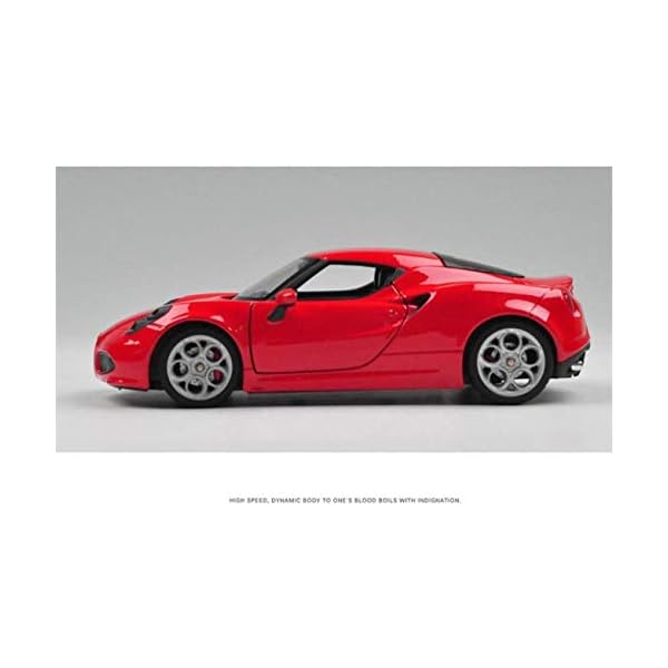NYDZDM Auto Modellauto 1:24 Alfa Romeo 4C Simulation Legierung Druckguss Spielzeug Schmuck Sportwagen Kollektion Schmuck… – Bild 3