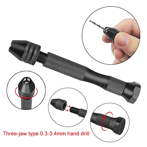 image for 40 Pieces Hand Drill Set, Uspacific Include Universal Multiple Size Pi