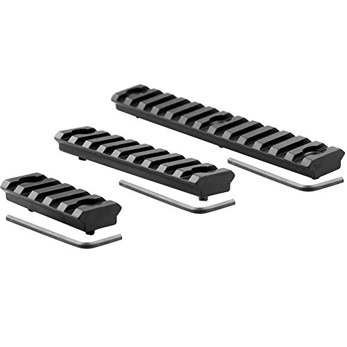 Monoki Keymod Picatinny Rail Sections, 5-Slot 9-Slot 13-Slot Lightweight Picatinny Rail Section for Keymod Handguard Mount Rail System with 3 Allen Wrench & Solid-Style, 3 Pack