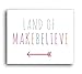 Land of Makebelieve 14x11 Wall Art Print for Boys, Girls or Baby's Room, Nursery Decor, Perfect for a Playroom or Classroom, Gender Neutrall
