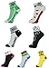 LIN 7 Pack Cycling Socks CoolMax Ankle Bike Socks Cool Funny Bicycle Socks Men and Women