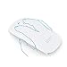 UHURU Wireless Mouse 2.4G Silent Rechargeable and Portable Mouse with 3 DPI for Notebook, Pc, MAC, Laptop, Computer - New & Improved Version [White]