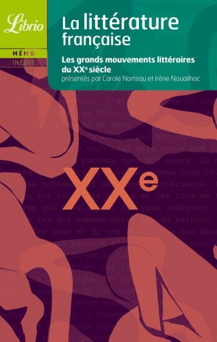 Littérature française, le XXe siècle