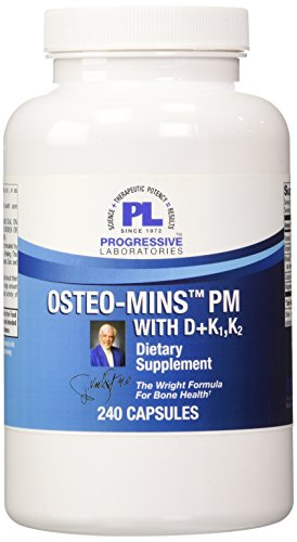 UPC 351821011004, Progressive Labs Osteo-Mins PM with D Plus K1 and K2 Supplement, 240 Count