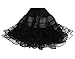 Hip Hop 50's Shop Womens Vintage Rockabilly Tutu Petticoat Slip (XL/2X Black)