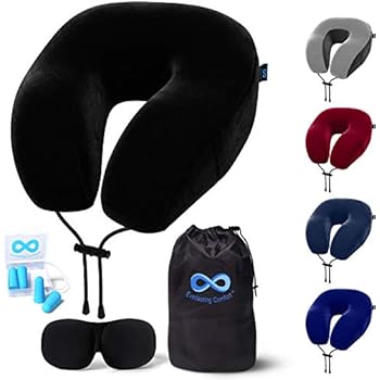 Amazon Com Everlasting Comfort Travel Pillow 100 Pure Memory