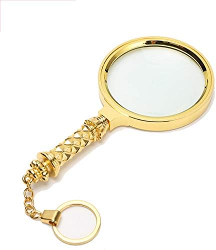 ROBAG Handheld Magnifying Glass - 15X Lens - 50mm Reading Magnifier for Books, Newspapers, Maps, Coins, Jewellery, Hobbies & Crafts - 2 Pack