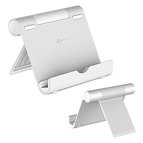iPad Stand, JETech Adjustable Multi-Angle Mini Portable Durable Aluminum Tablet Stand, Compatible with iPhone, iPad, Galaxy, Nexus and More - 2061