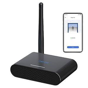 Smart Garage Door Opener Remote, Up to 3 Single Doors, APP Control, Compatible with Amazon Alexa, Google Assistant…