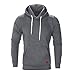 WUAI Men's Lightweight Jacket Hoodie Casual Sweatshirt Slim Fit Solid Color with Front Pocket Outwear Tops