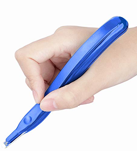3 PCS Professional Magnetic Staple Remover Puller Rubberized Staples Remover Staple Removal Tool for School Office Home (Blue)