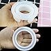 WeiMeet 6 Pieces Larger Resin Casting Molds Bracelet Casting Molds Bangle Mold C Font Bracelet Mold Open Cuff Casting Molds for Jewelry Making