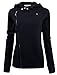 TAM WARE Women Slim fit Zip-up Hoodie Jacket TWHD1003-BLACK-S