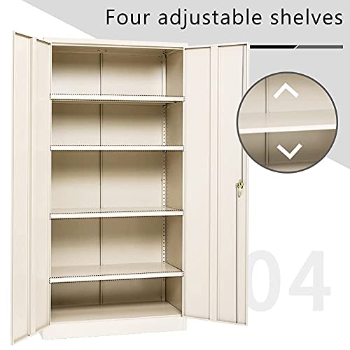 Tall Metal Storage 72" Locking Steel with Lock