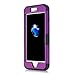 iPhone 7 Plus Case, AOKER Hybrid Heavy Duty Shockproof Full-Body Protective Case with Dual Layer [Hard PC+ Soft Silicone] Impact Protection for Apple iPhone 7 Plus 5.5 Inch (Purple)