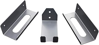 Fahrrad Wandhalter Wandhalterung Wandmontage Fahrradhalterung Fahrradständer Pedalhaken SPD MTB, 3 Stück, Grau