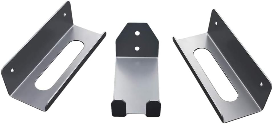 Fahrrad Wandhalter Wandhalterung Wandmontage Fahrradhalterung Fahrradständer Pedalhaken SPD MTB, 3 Stück, Grau